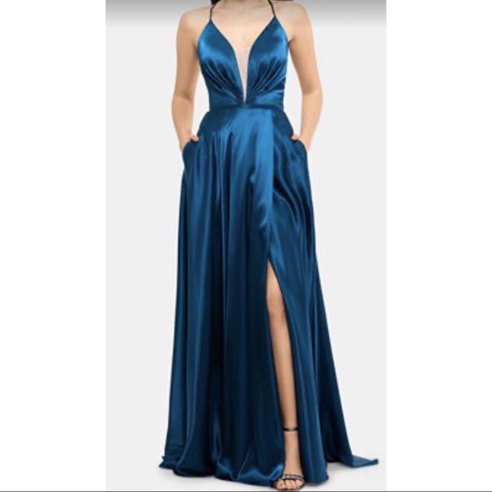 Betsy and Adam Blue Lace Dress